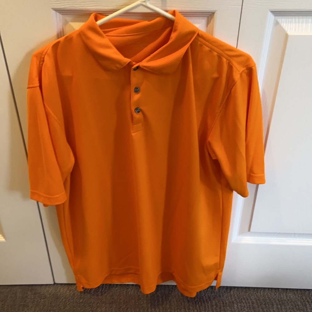 Artiga Men’s Orange Polo Short- Sleeve Shirt M